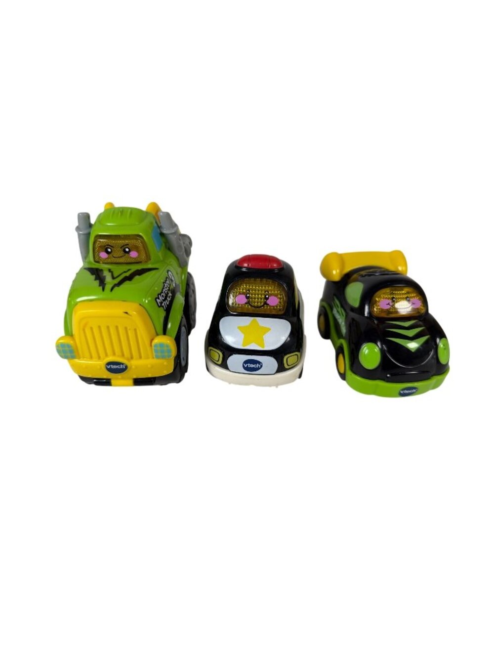VTech Go! Go! Smart Wheels Race Car Vehicles Toy Lot Monster Truck Police Tested